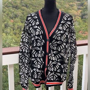 Dolce Cabo Floral Cutout‎ Pattern Cardigan